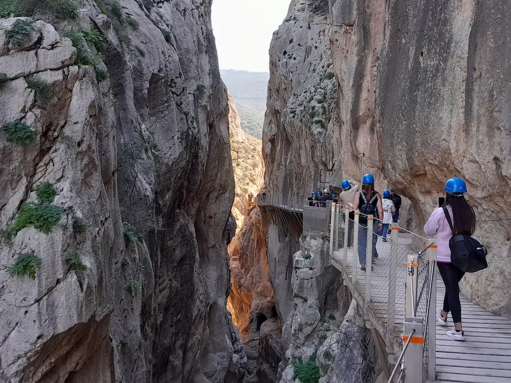 First section of Caminito del Rey in Malaga