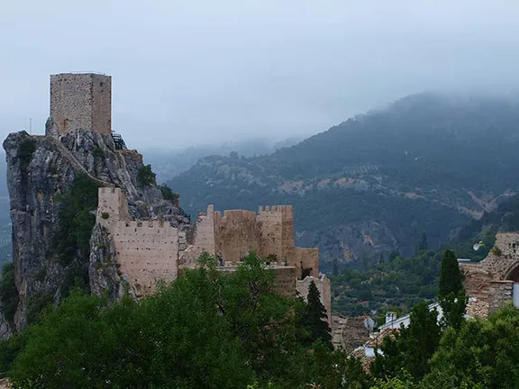 Imposing castle of La Iruela Jaen province in Andalucia