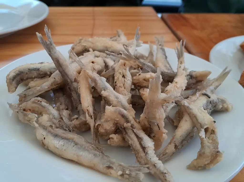 Fried fresh anchovies  