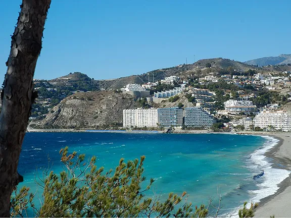 The western beach Granada province in Andalucia