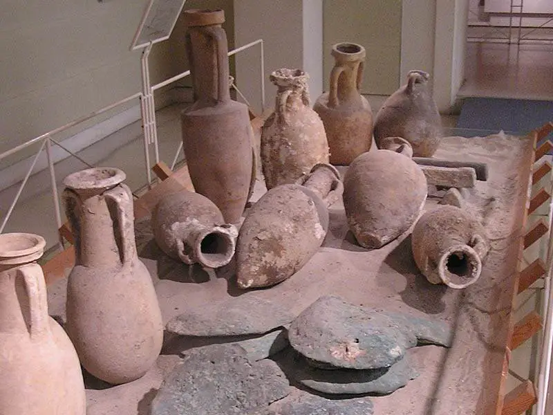 Collection of amphorae