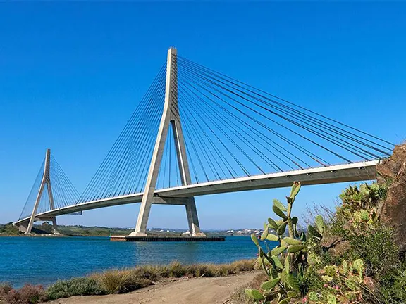 Guadiana International Bridge Huelva province in Andalucia