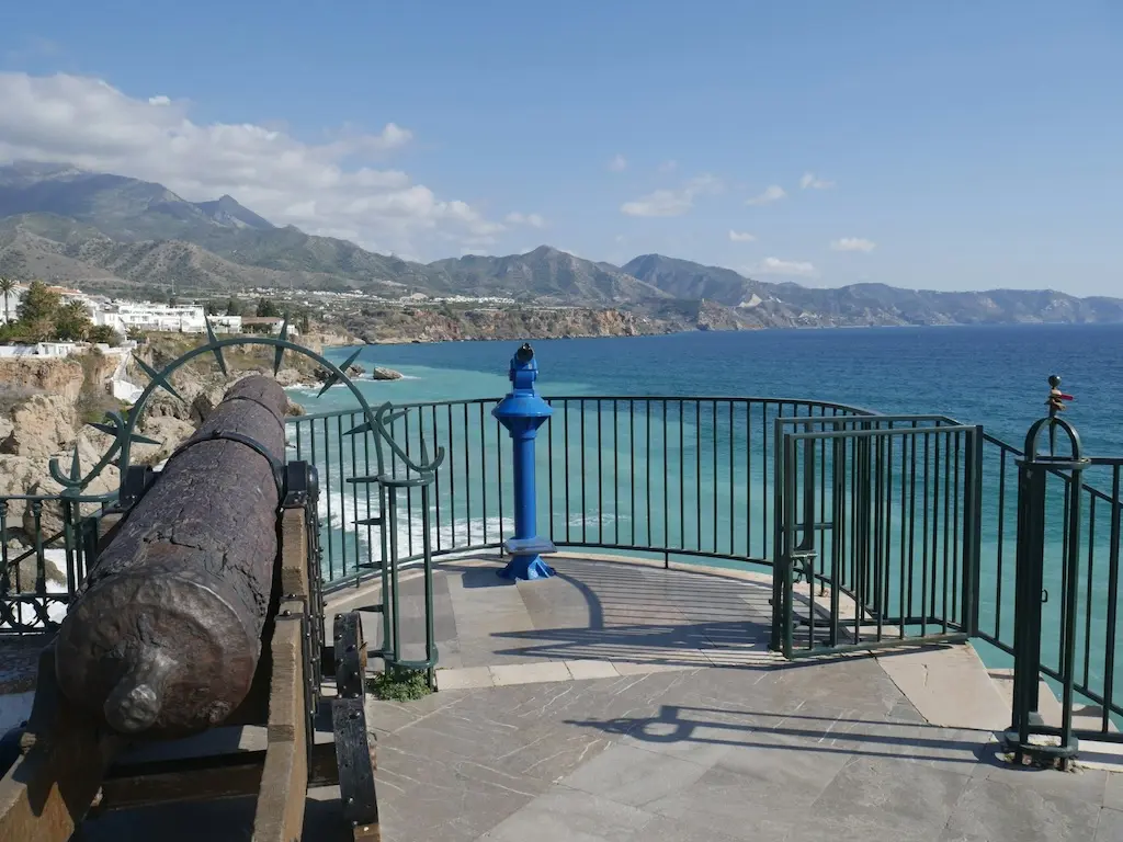 View from Balcon de Europa in Nerja