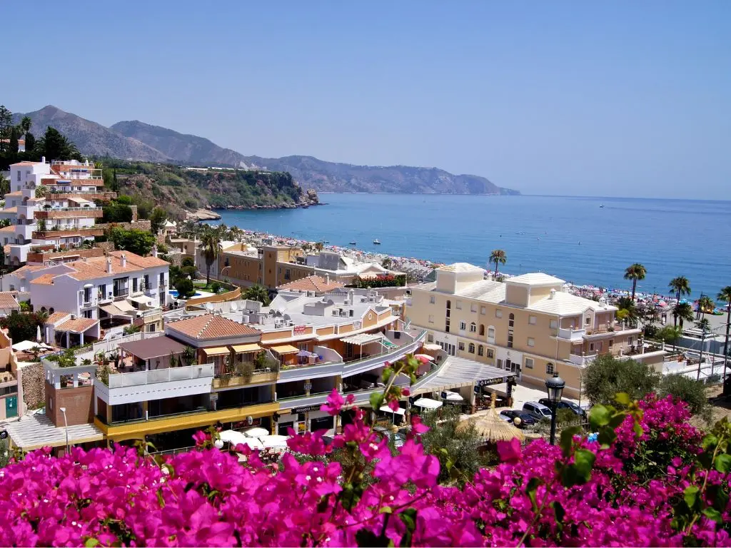 The seaside town of Nerja 