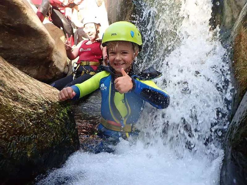Canyoning in the karstic mountains of Andalucia
