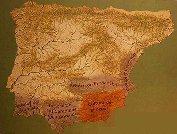 Argaric culture (Map courtesy Archaeological Museum Galera)