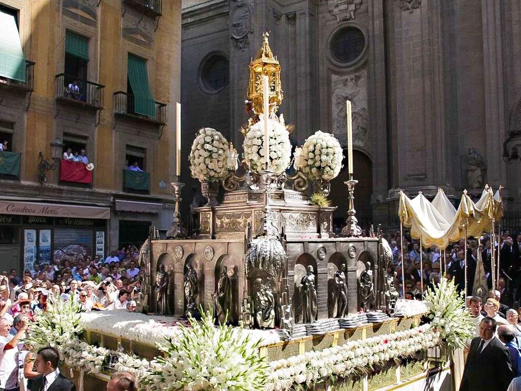 Corpus Christi is the most important fiesta in Granada city