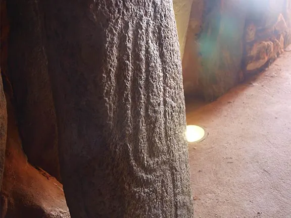 An engraved orthostat, Dolmen de Soto