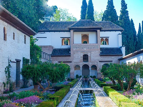 Generalife and Alhambra gardens 