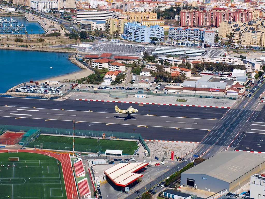 Spanish Airforce EADS CASA C295M  landing at Gibraltar
