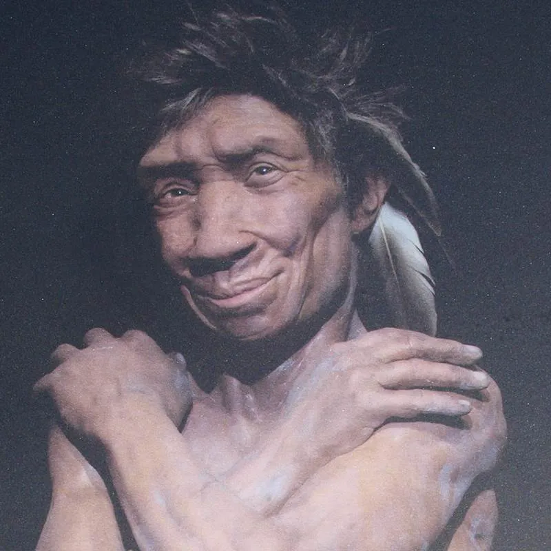 Computer Generated Image of Neanderthal Woman