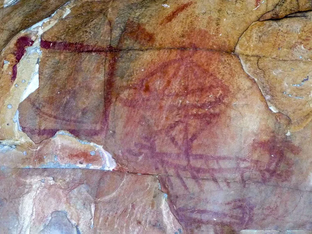 Cave paintings at Laja Alta