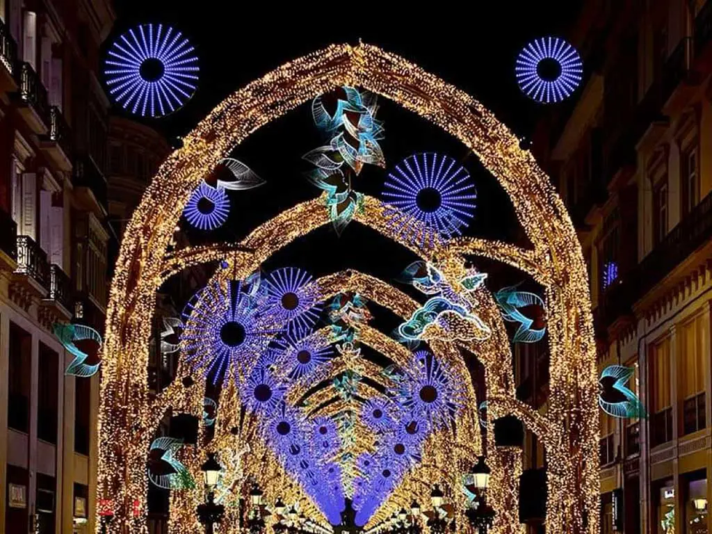 Málaga Christmas Light Show