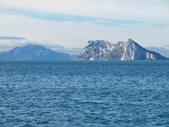 Mons Calpe with Ceuta in background