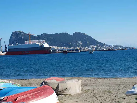 Gibraltar Bay Gibraltar British Overseas Territory