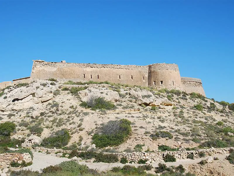 Castillo de San Ramon, Playozo beach, Rodalquilar