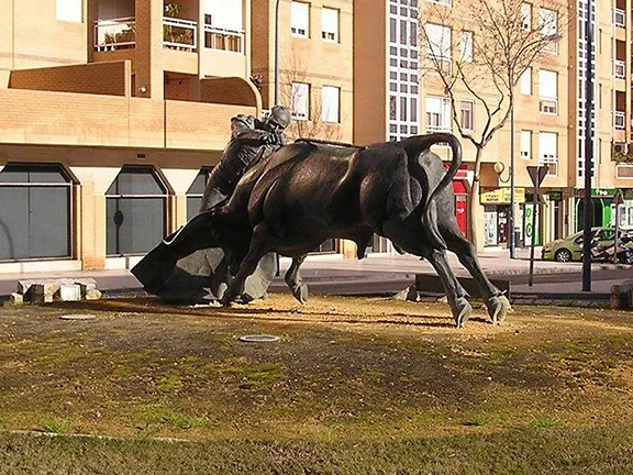 The statue of Rafael Oriega