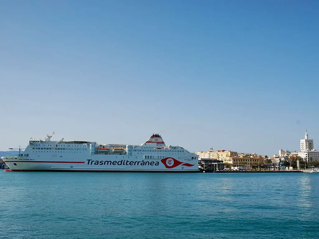 Ferry at Malaga port