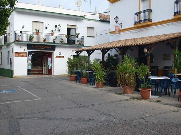 The square in El Bosque Cadiz province in Andalucia