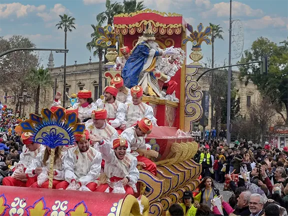 Three Kings Procession in Seville - 5th January