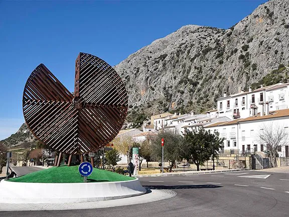 Village entrance Cadiz province in Andalucia