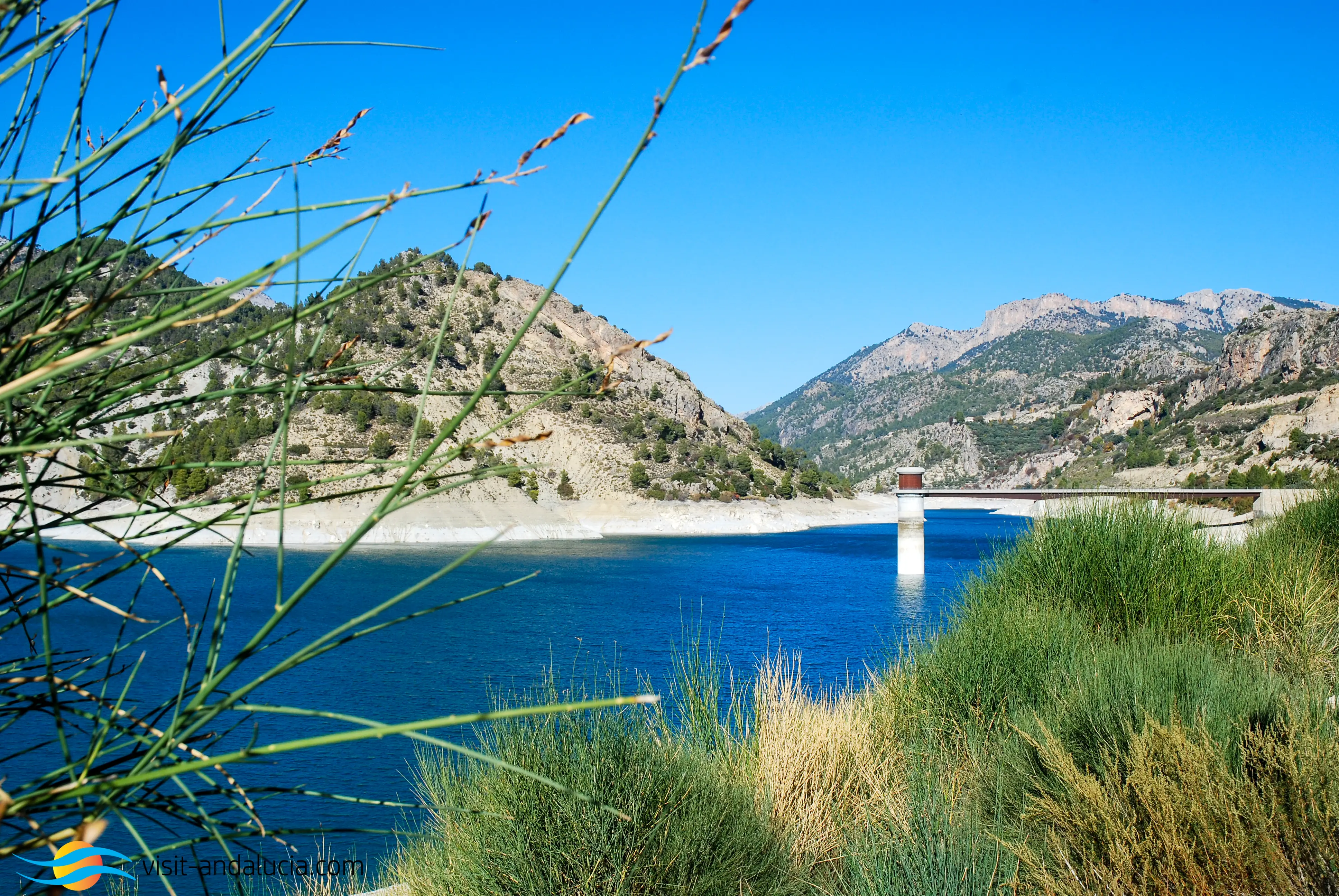 The El Portillo reservoir just outside of Castril, Granada Province