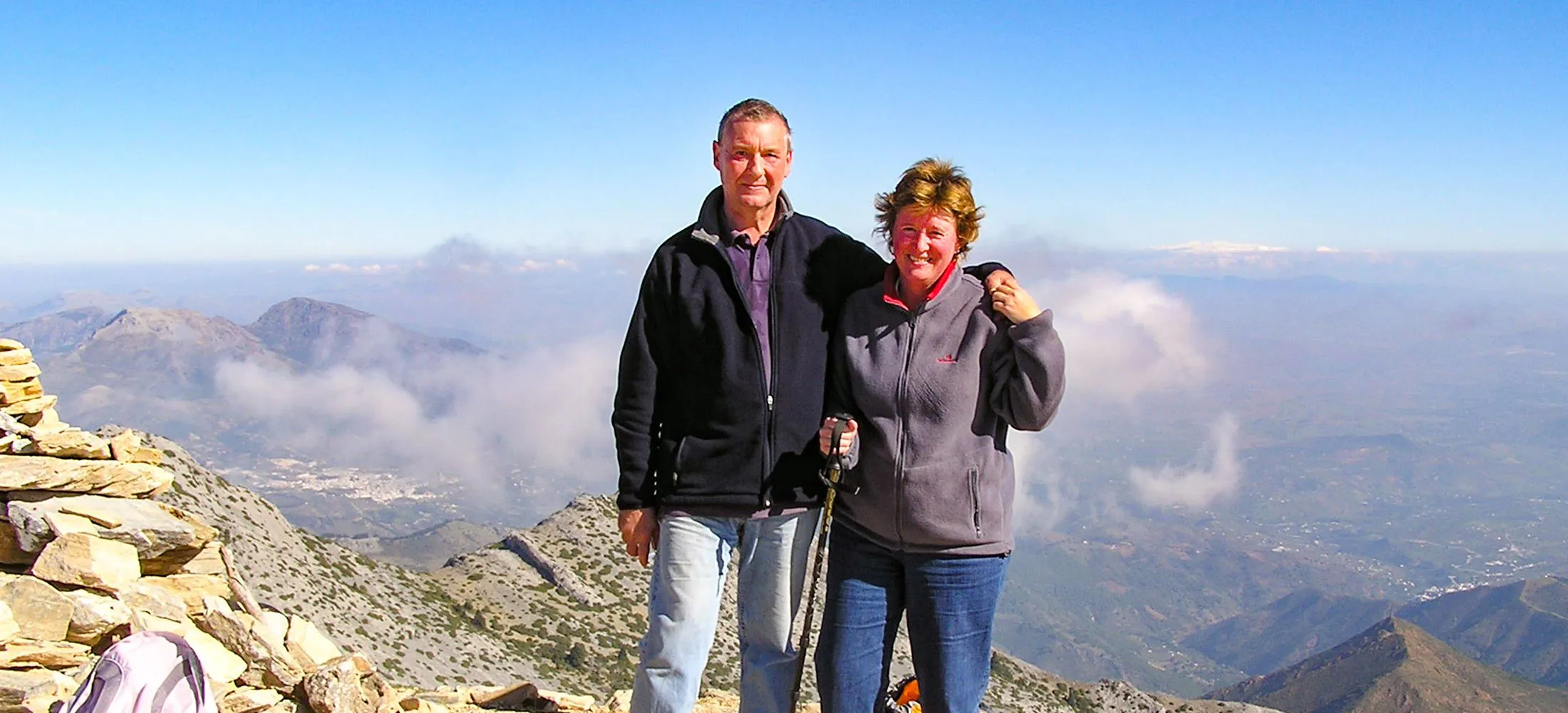 Nick and Julie on the top of Torrecilla