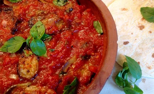Roasted Middle Eastern Tomato and Aubergine tapas